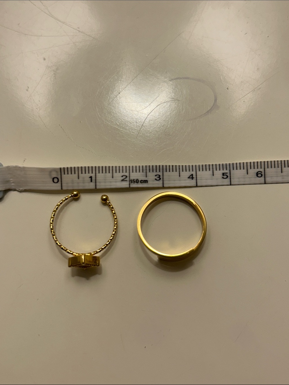 Gold Adjustable Stackable Rings - Picture 7 of 7
